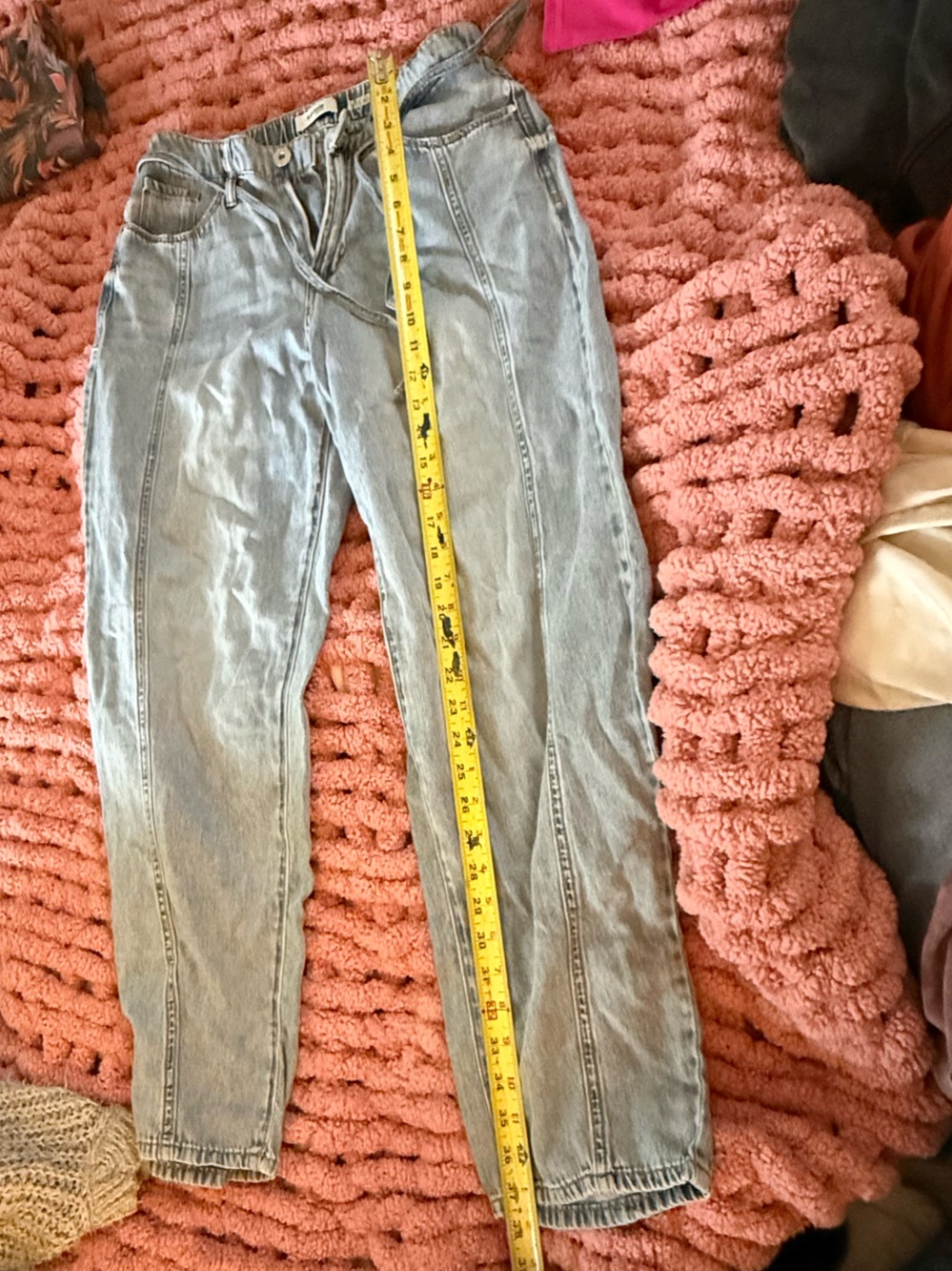 Kensie Jeans The Jessica High Rise Barrel Jean Light Wash Size 6/28 Y2K Trendy